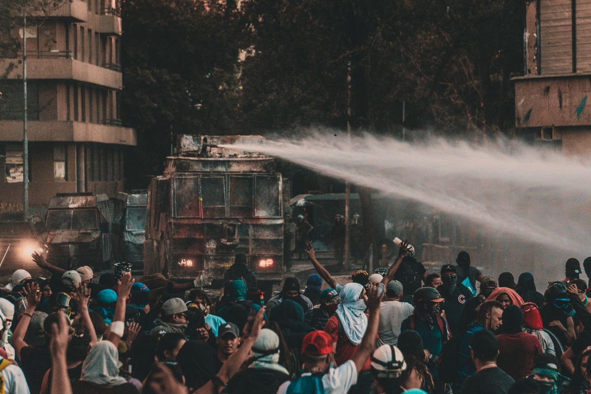 Once Again, Thousands rally against recruitment exam irregularities in India - Water cannons fired