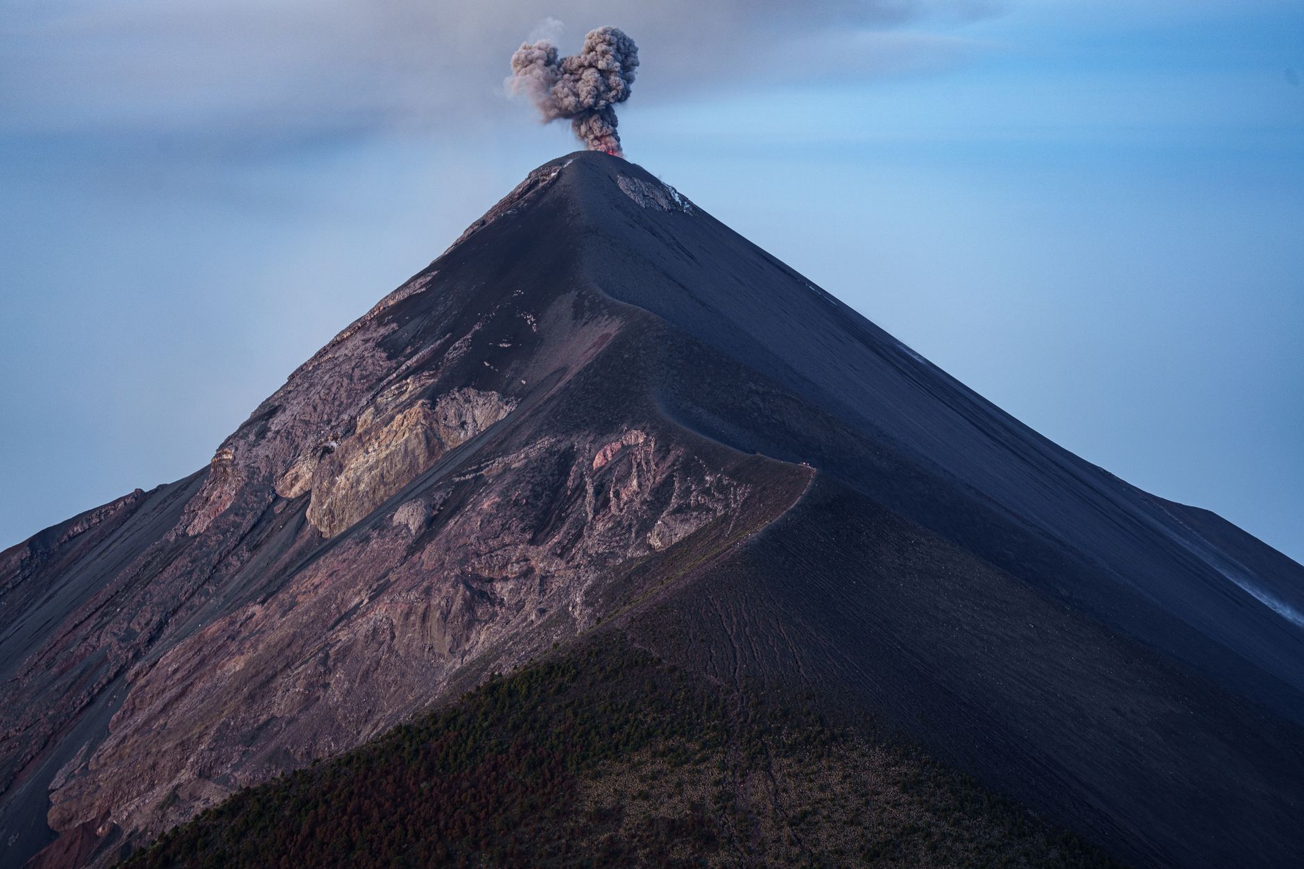 Guatemala volcano eruption sends lava spewing into the air