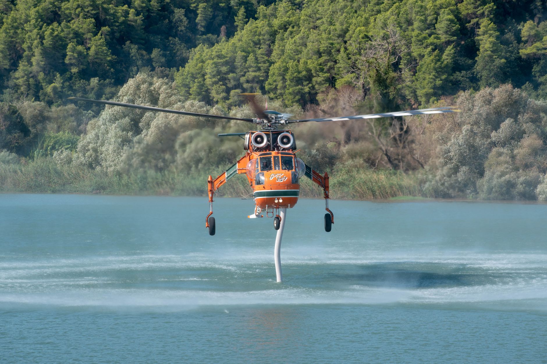 Helicopters fighting Greece wildfires collide in mid-air